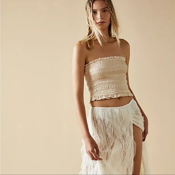 Free People Intimately Be Right Back Tube Crop Top - Picture 2 of 4
